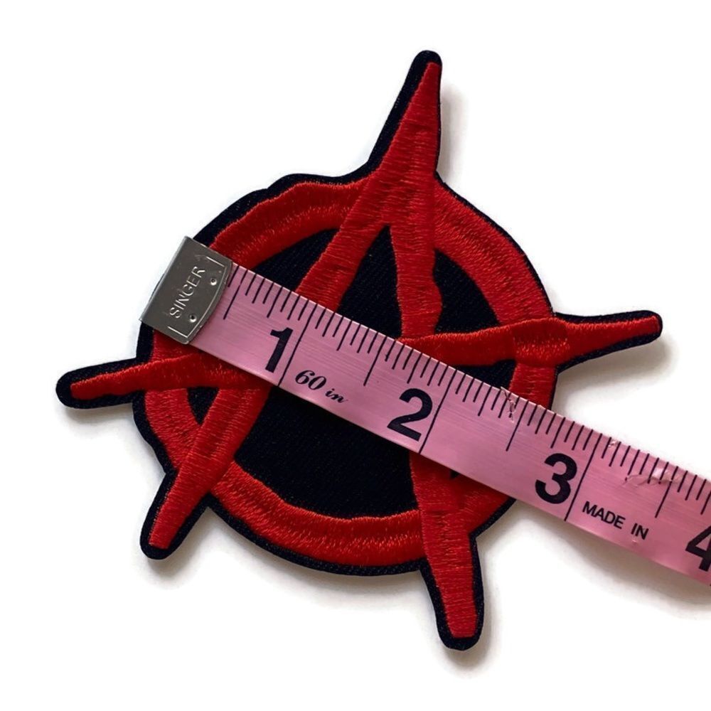 Anarchy Sign Embroidered Patch - Picture 4 of 5